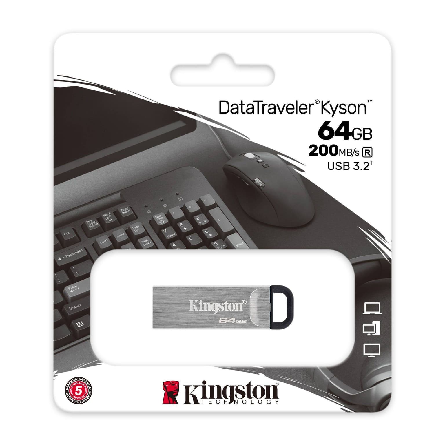 Kingston 64GB USB 3.2 Type-A Gen1 DT Kyson