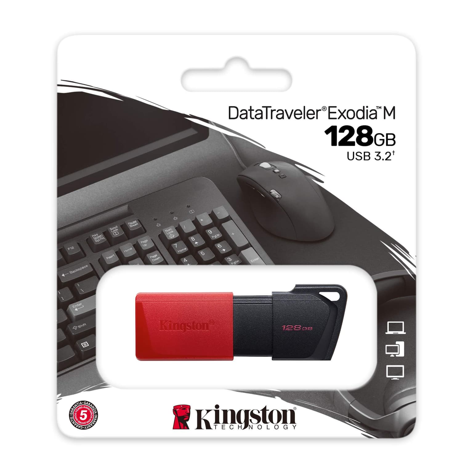 Kingston 128GB USB 3.2 Type-A Gen1 DT Exodia M