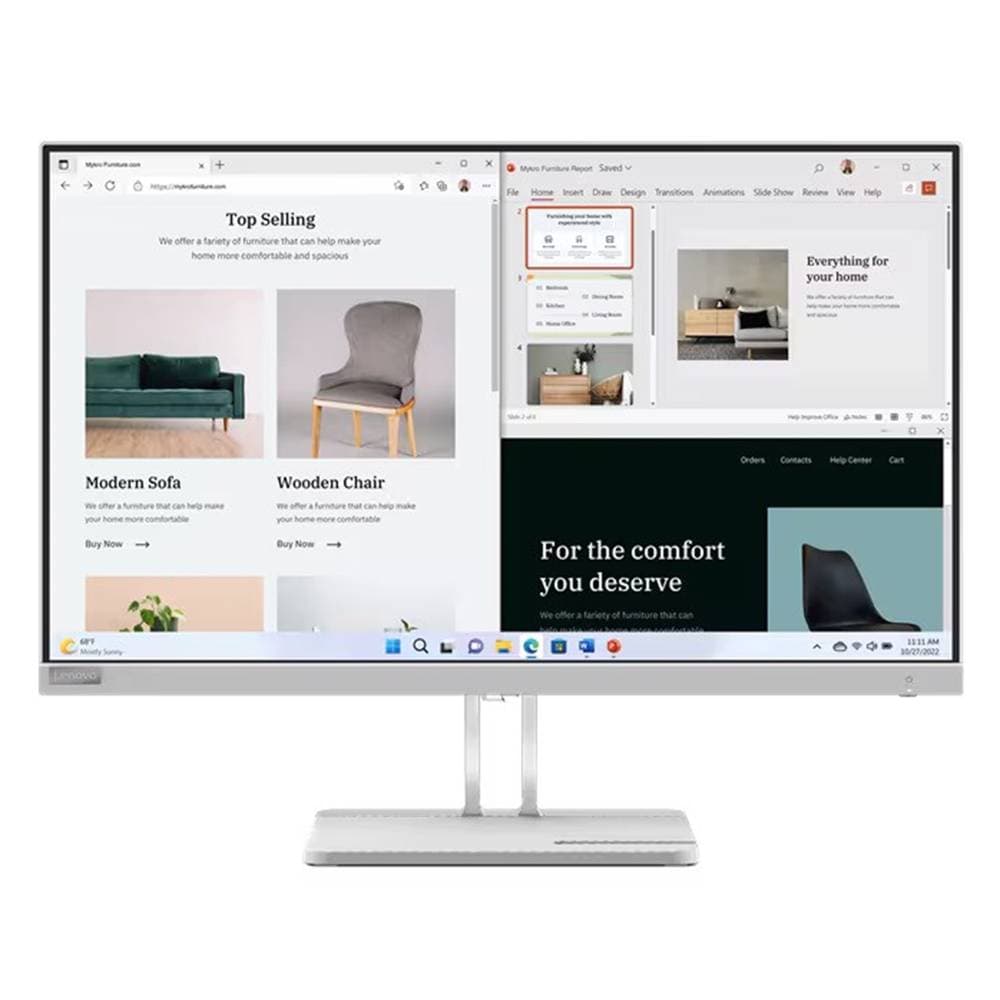 Lenovo 67ACKAC4EU 67ACKAC4EU L27e-40 27" 16:9 VA/1920x1080/100Hz/AMD FreeSync/4ms/3000:1/3M:1/300nit/VGA/2xHDMI 1.4/Y-out