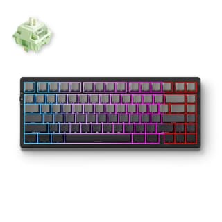 MCHOSE keyboard G75 Pro, Matcha Latte, USB-A/WL/BT, RGB, black