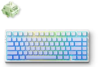 MCHOSE keyboard G75 Pro, Matcha Latte, USB-A/WL/BT, RGB, Glacier Gradient