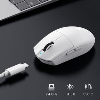 Mouse MCHOSE G3 V2, USB-A/WL/BT, white - 3