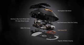 Mouse MCHOSE K7 Ultra, USB-A/WL/BT, 8k, black - 7