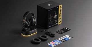 Headset MCHOSE V9Turbo, USB-A/WL/BT, Black Gold - 2