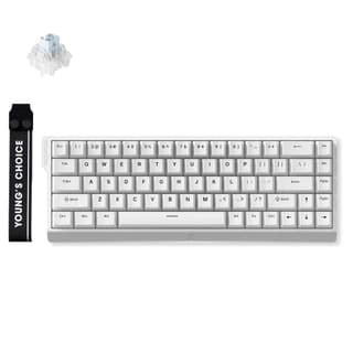 MCHOSE keyboard Ace 68 Hall Effect, Ice Blue Magnetic, 8K, USB-A, RGB, white