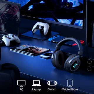 Headset MCHOSE X9, USB-A/WL/BT, black - 2