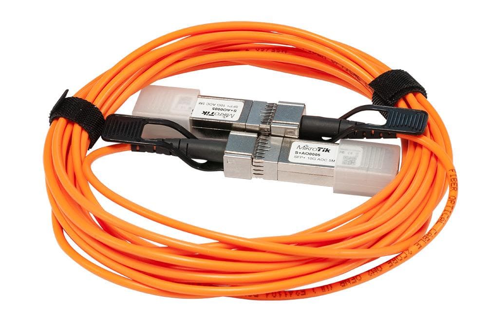 MikroTik S+AO0005 SFP+ Active Optics direct attach cable, 5m