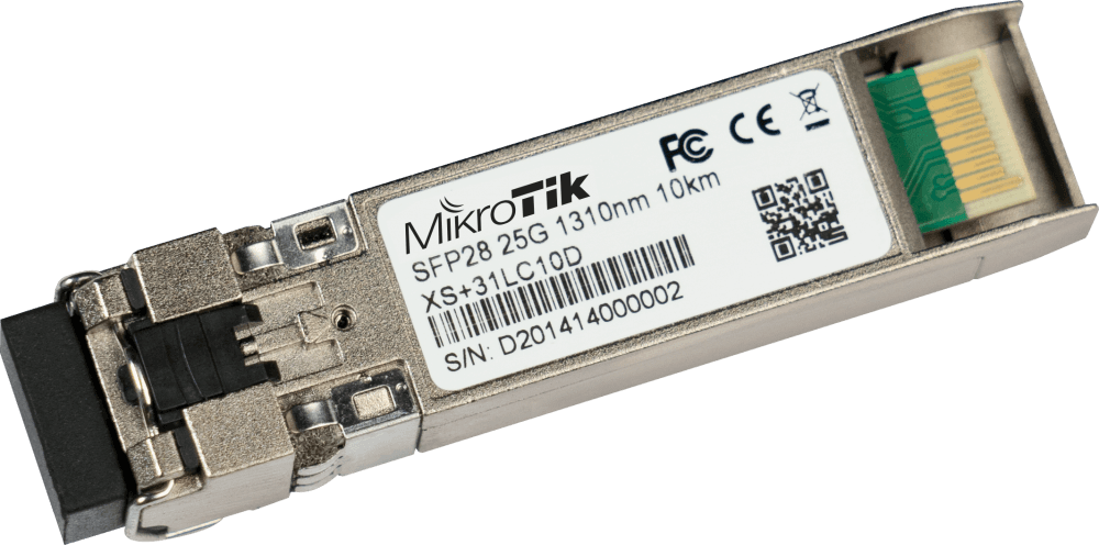 MikroTik XS+31LC10D SFP/SFP+/SFP28 module 1/10/25G Single Mode 10km 1310nm