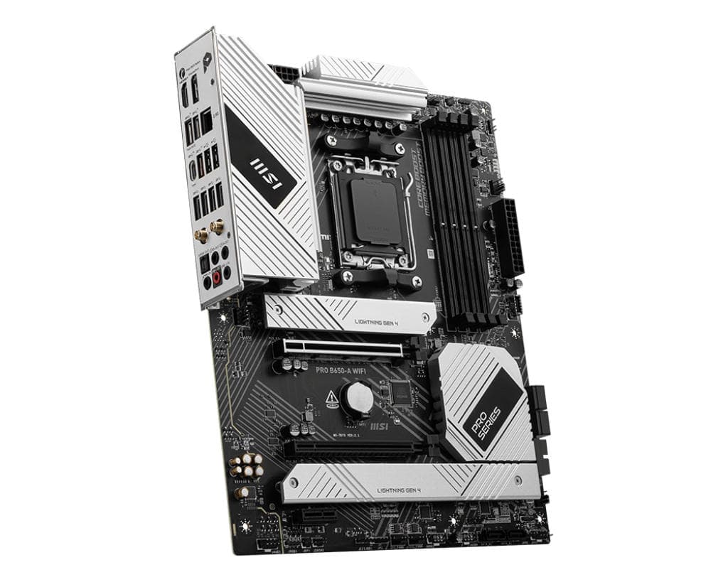 MSI Motherboard PRO B650-A WIFI sAM5 B650 4xDDR5 M.2 HDMI DP Wi-Fi BT ATX - 3
