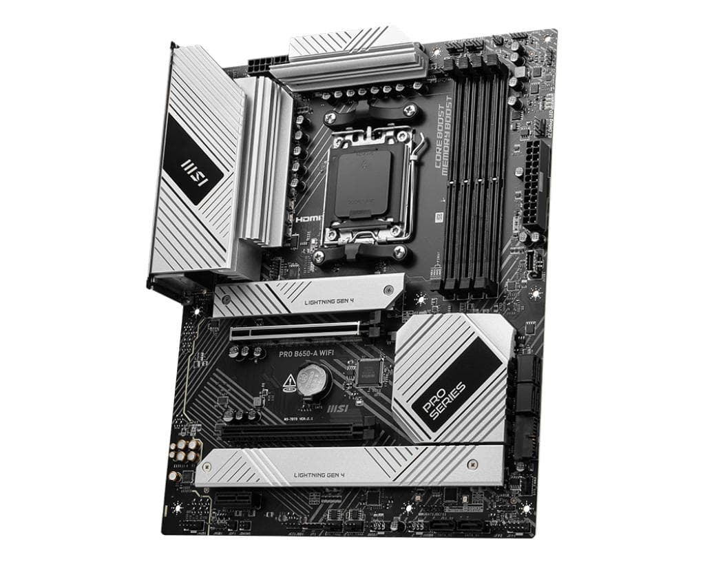 MSI Motherboard PRO B650-A WIFI sAM5 B650 4xDDR5 M.2 HDMI DP Wi-Fi BT ATX - 4