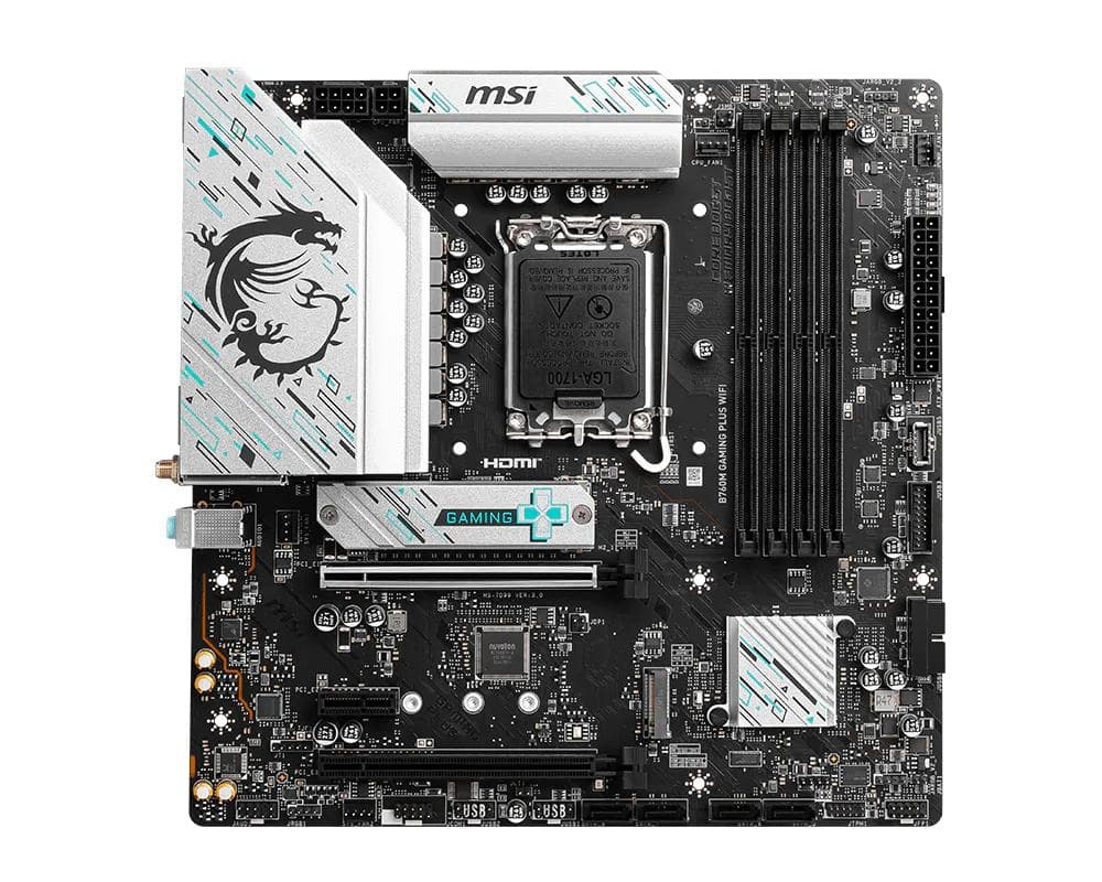 MSI Motherboard B760M GAMING PLUS WIFI s1700 B760 4xDDR5 HDMI DP WiFi BT mATX