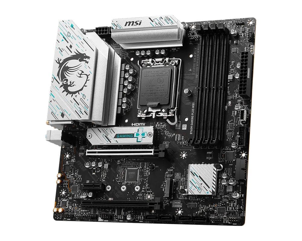 MSI Motherboard B760M GAMING PLUS WIFI s1700 B760 4xDDR5 HDMI DP WiFi BT mATX - 3