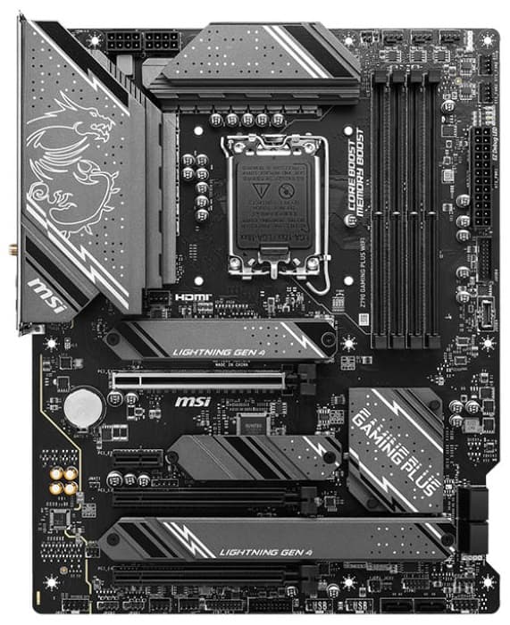 MSI Motherboard Z790 GAMING PLUS WIFI s1700 Z790 4xDDR5 HDMI DP Wi-Fi BT ATX - 6