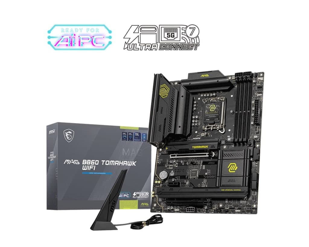 MSI Motherboard MAG B860 TOMAHAWK WIFI s1851 B860 4xDDR5 M.2 HDMI DP Wi-Fi BT ATX - 5