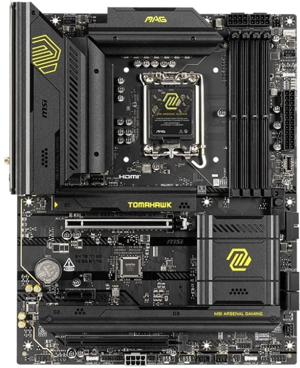 MSI Motherboard MAG B860 TOMAHAWK WIFI s1851 B860 4xDDR5 M.2 HDMI DP Wi-Fi BT ATX - 6