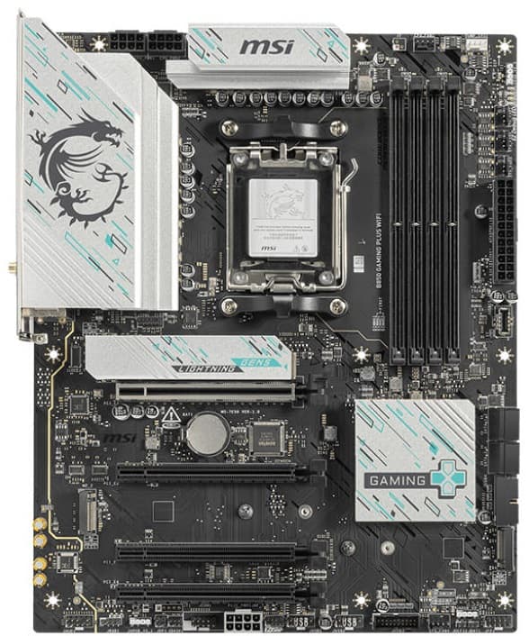 MSI Motherboard B850 GAMING PLUS WIFI sAM5 B850 4xDDR5 M.2 DP Wi-Fi BT ATX - 6