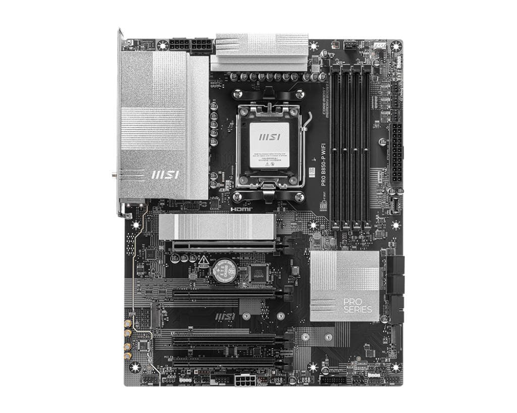 MSI Motherboard PRO B850-P WIFI sAM5 B850 4xDDR5 M.2 HDMI Wi-Fi BT ATX