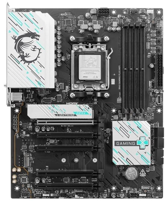 MSI Motherboard B840 GAMING PLUS WIFI sAM5 B840 4xDDR5 M.2 HDMI Wi-Fi BT ATX - 6