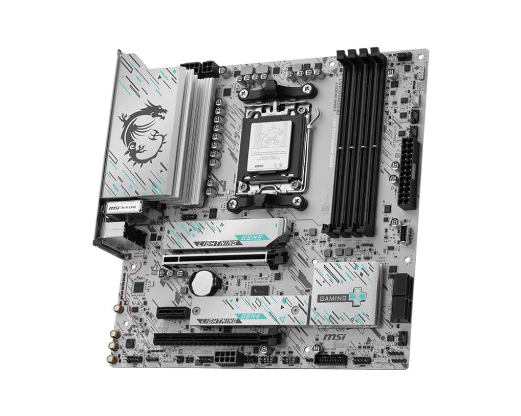 MSI Motherboard B850M GAMING PLUS WIFI sAM5 B850 4xDDR5 M.2 HDMI DP WiFi BT mATX - 3