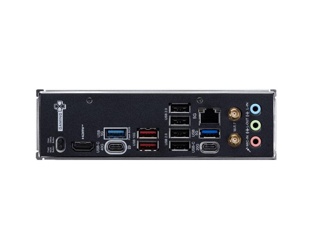 MSI Motherboard X870E GAMING PLUS WIFI sAM5 X870E 4xDDR5 M.2 HDMI WiFi BT ATX - 4