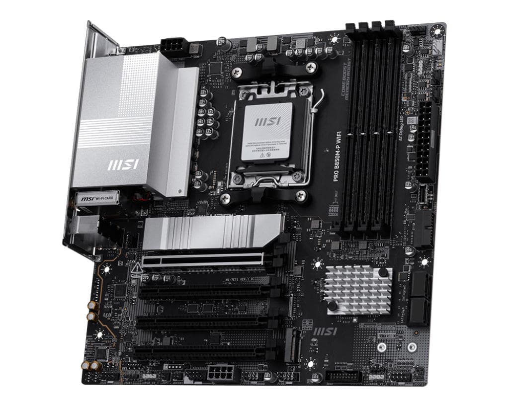 MSI Motherboard PRO B850M-P WIFI sAM5 B850 4xDDR5 M.2 HDMI DP Wi-Fi BT mATX - 4