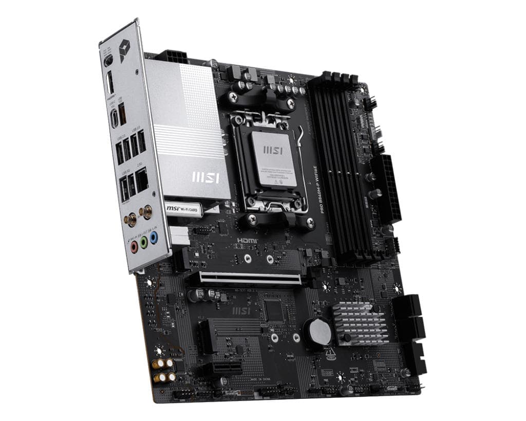 MSI Motherboard PRO B840M-P WIFI6E sAM5 B840 4xDDR5 M.2 HDMI WiFi BT mATX - 2