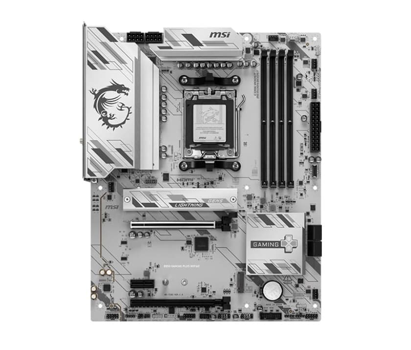 MSI Motherboard B850 GAMING PLUS WIFI6E sAM5 B850 4xDDR5 M.2 HDMI DP WiFi BT ATX