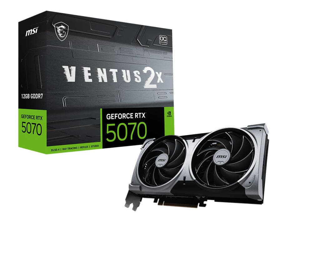 MSI Graphic card GeForce RTX 5070 12GB GDDR7 VENTUS 2X OC - 5
