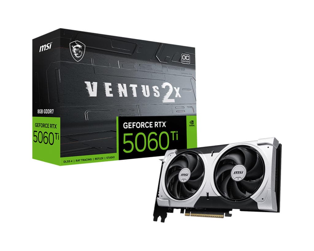 MSI Graphic card GeForce RTX 5060 Ti 8GB GDDR7 VENTUS 2X OC PLUS - 5