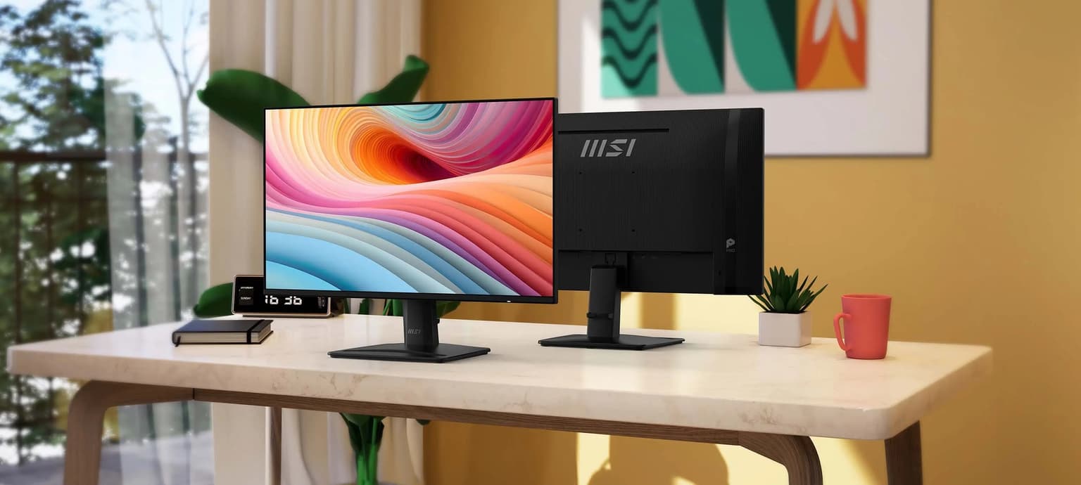 MSI Monitor 23.8" PRO MP242A-E2 D-Sub, HDMI, DP, MM, IPS, 120Hz, 1ms, sRGB 115%, AdaptiveSync - 2