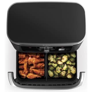 Ninja AF500EU, 2470W, 10.4L, Air Fryer, Black/Silver — 2
