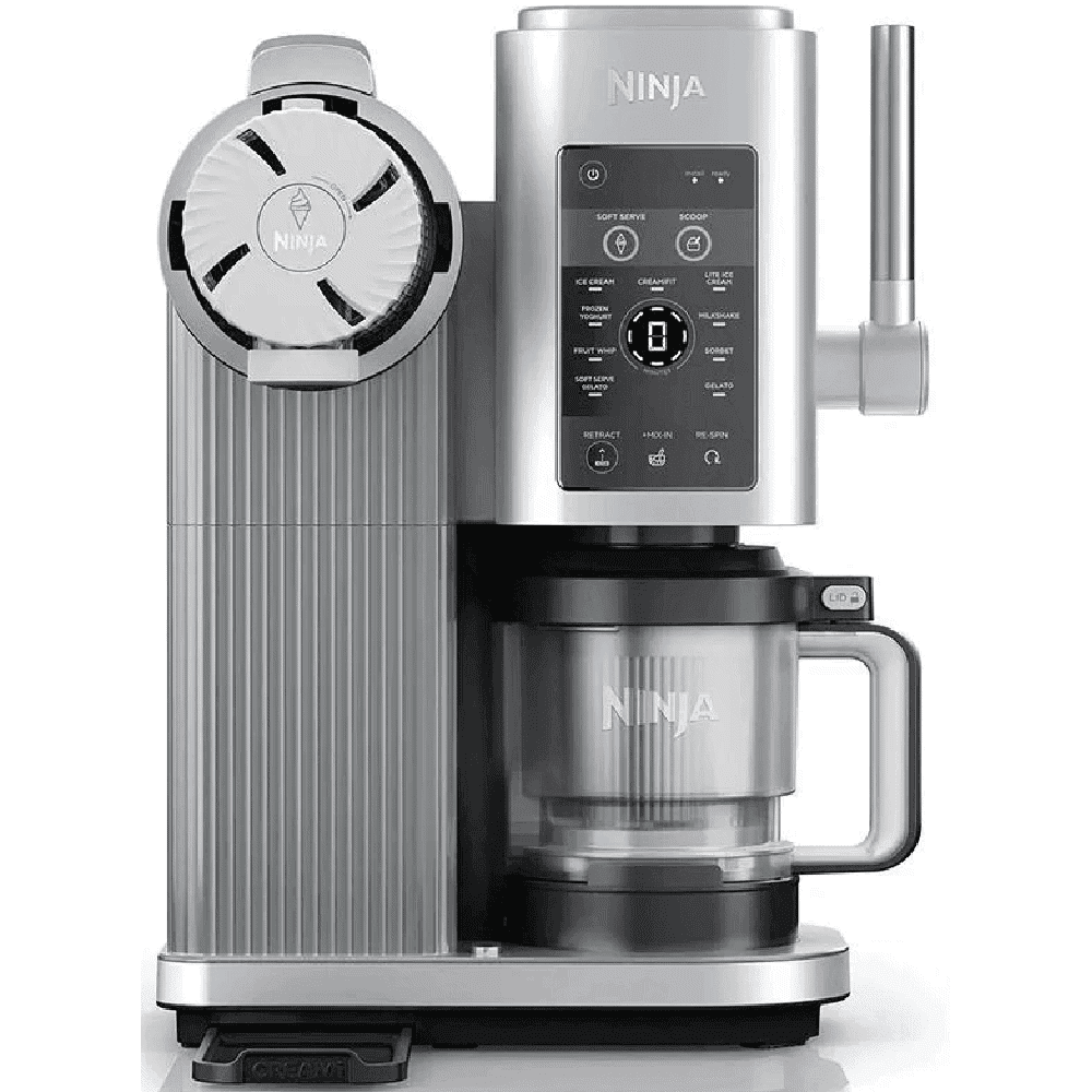 Ninja NC701EU CREAMi Swirl, 800W, 0.48L, 13-in-1 Soft Serve And Ice Cream Maker, Silver