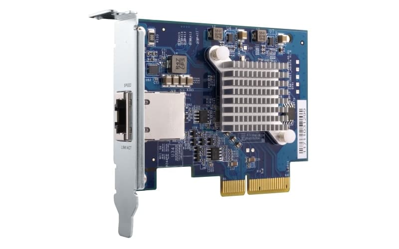 QNAP Dual-port BASET 10GbE network expansion card PCIe Gen2 x4 - 5