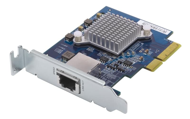 QNAP Dual-port BASET 10GbE network expansion card PCIe Gen2 x4 - 6