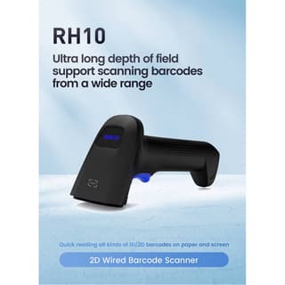 Sunlux RH10, USB-HID, USB-VCP, RS232, Barcode Scanner, Black — 2