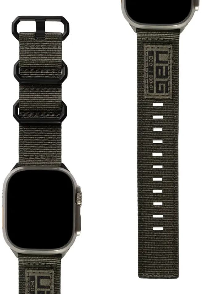 UAG Apple Watch 45 Nato Eco Strap- Foliage Green - 2