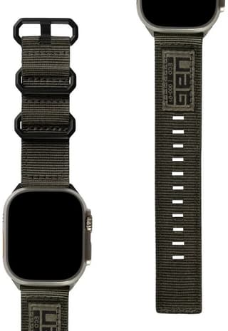 UAG Apple Watch 45 Nato Eco Strap- Foliage Green - 2