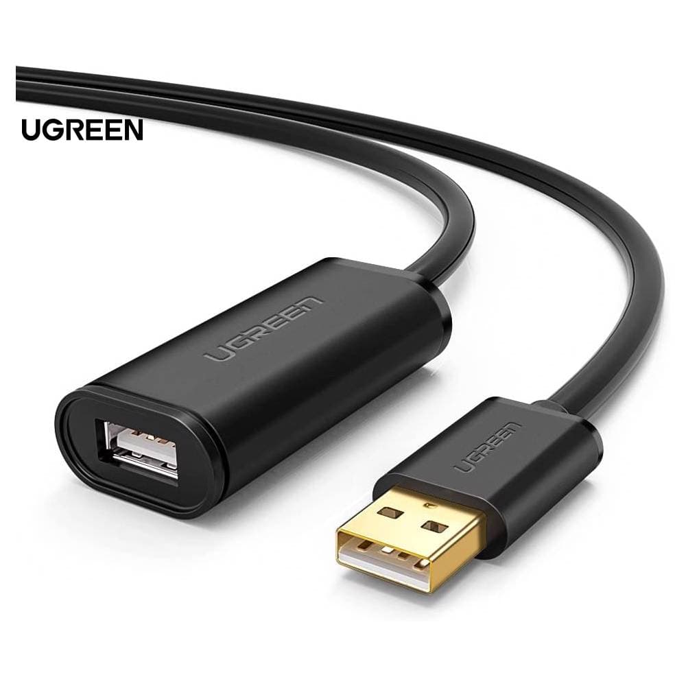 UGREEN 10321, USB Male to USB Female Active Extension Cable with Chipset, 10m, Black