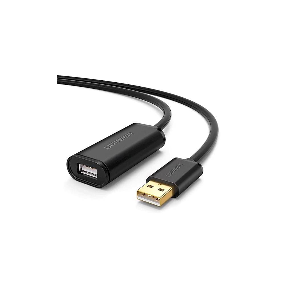 UGREEN US121 USB 2.0 Active Extension Cable with Chipset 15m (Black)