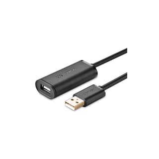 UGREEN US121 USB 2.0 Active Extension Cable with Chipset 15m (Black) — 2