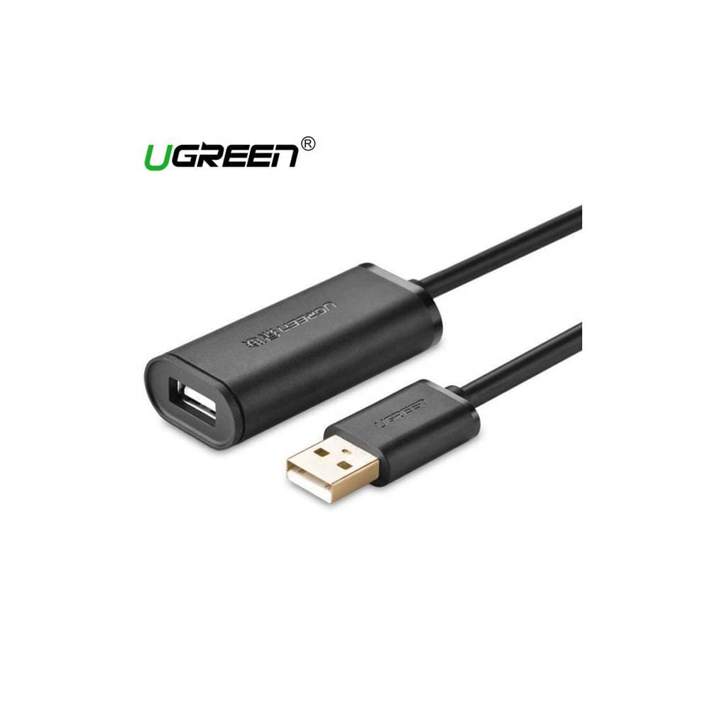 UGREEN US121 USB 2.0 Active Extension Cable with Chipset 20m (Black)