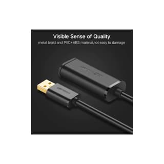 UGREEN US121 USB 2.0 Active Extension Cable with Chipset 20m (Black) — 2