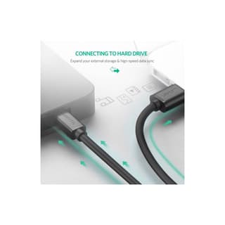 UGREEN US132 USB 2.0 A Male to Mini 5 Pin Male Cable 3m (Black) — 4