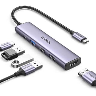 UGREEN CM478 Revodok 105, Type-C, USB, HDMI, PD, Hub, Grey