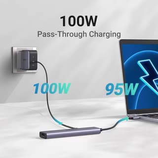UGREEN CM478 Revodok 105, Type-C, USB, HDMI, PD, Hub, Grey — 5