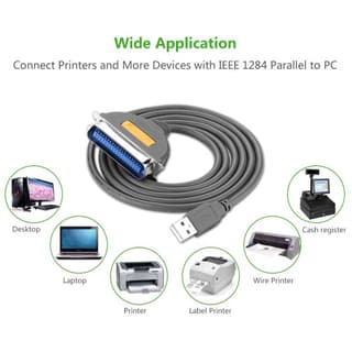 UGREEN CR124 USB to CN36 IEEE1284 Parallel Printer Cable 2m — 4