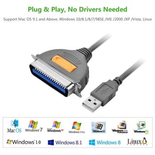 UGREEN CR124 USB to CN36 IEEE1284 Parallel Printer Cable 2m — 5