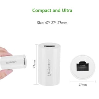 UGREEN NW116, Anti Thunder Rj45 Ethernet Connector, White — 3