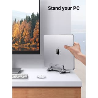 UGREEN LP258 Vertical Laptop Stand, Silver — 2