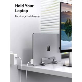 UGREEN LP258 Vertical Laptop Stand, Silver — 3